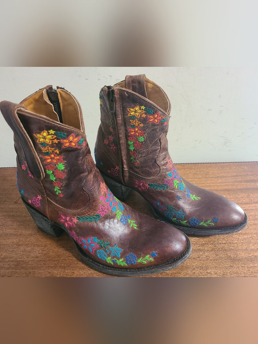 Old Gringo Sozey Zipper Boots Size 7.5